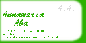 annamaria aba business card